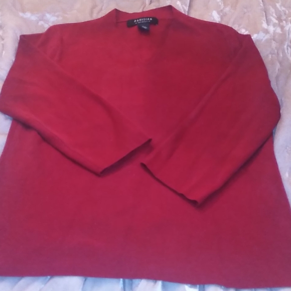*5/10 L red Parisian l/s sweater - Picture 1 of 3